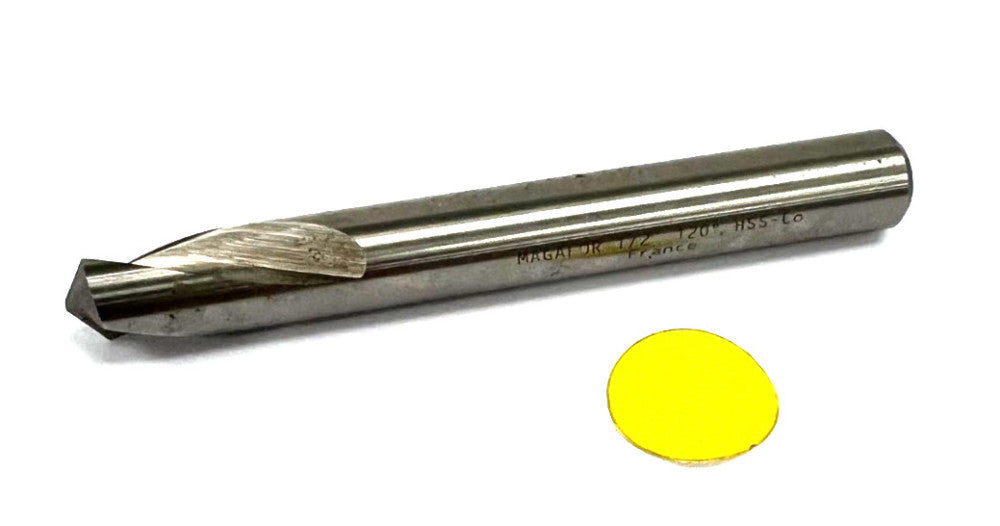 MAGAFOR 1/2" SPOTTING DRILL BIT 120° HSS OAL 4"