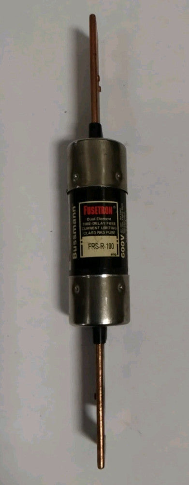 Bussmann FUSETRON FRS-R-100 Short Body Dual-Element, Time-Delay, 600VAC A65