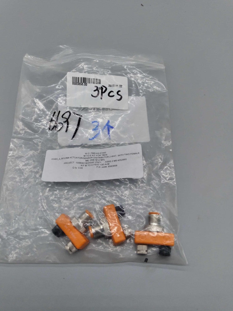 LUMBERG AUTOMATION ASBS 2 M12/M8 Actuator SENSOR W/2-Way with two female M8, one