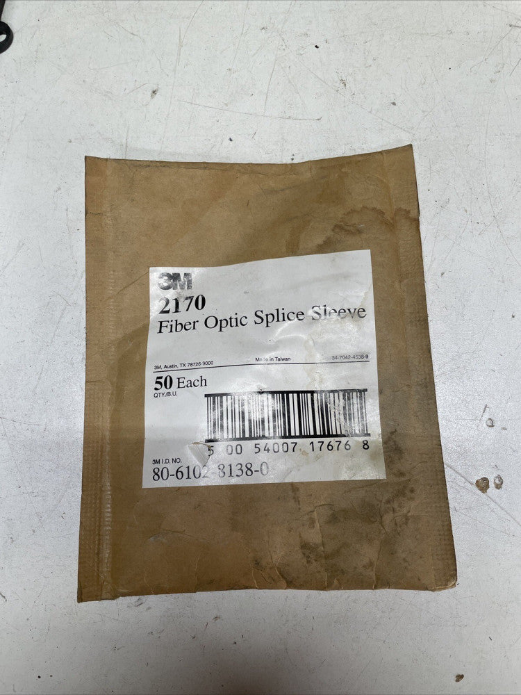 1 BOX OF 50- 3M 2170 Splice Sleeve - 17676 50 per pack  Single Fusion NEW OLD ST