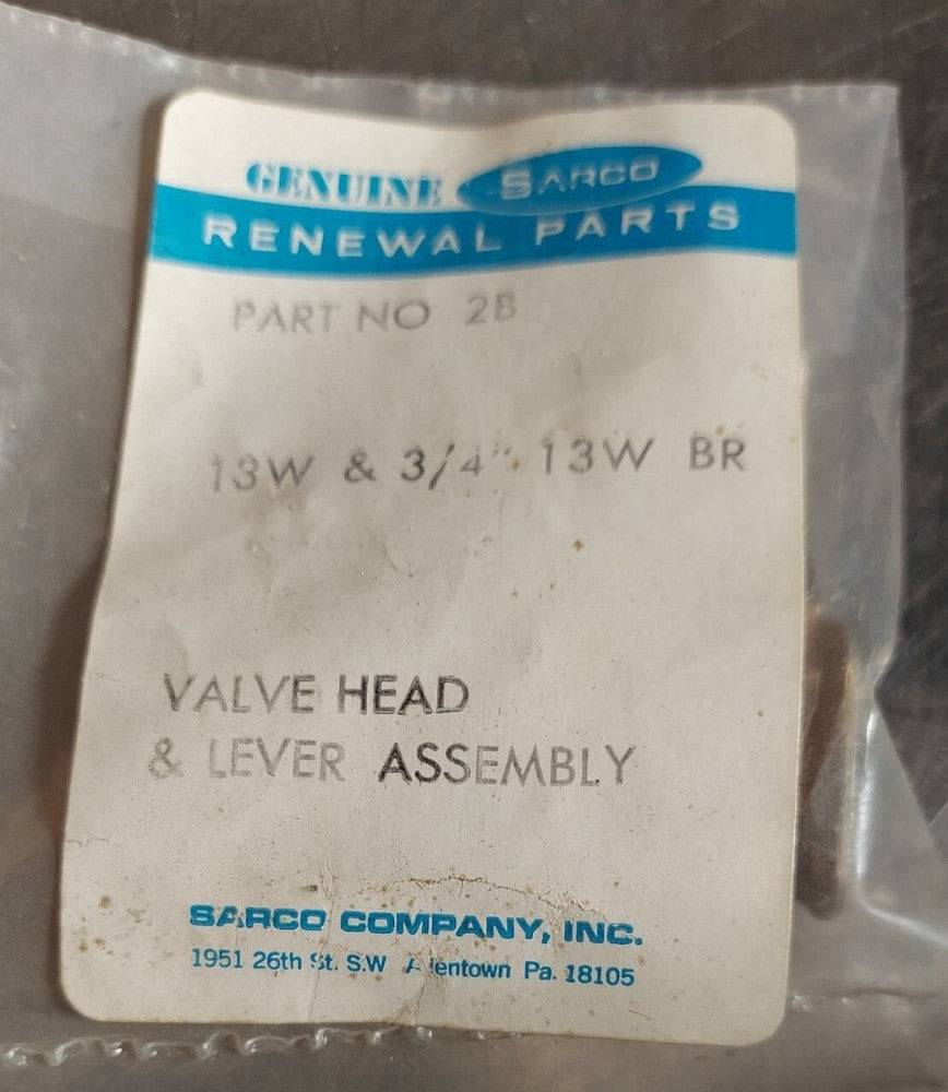 Spirax Sarco 13W & 3/4" 13W BR Air Eliminator Valve Head Lever Assembly P/N 2B