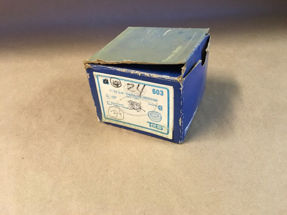 Thomas And Betts 603, 1" To 3/4" Threaded Reducer *BOX OF 34*  (KB)