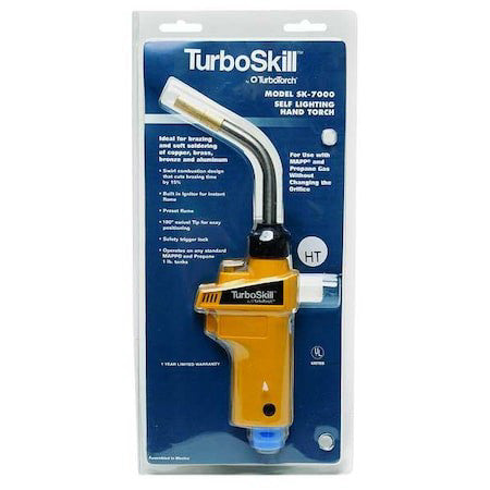 Turbotorch 0426-4001 Torch,Piezo Ignitor,360 Deg. Head,Swirl
