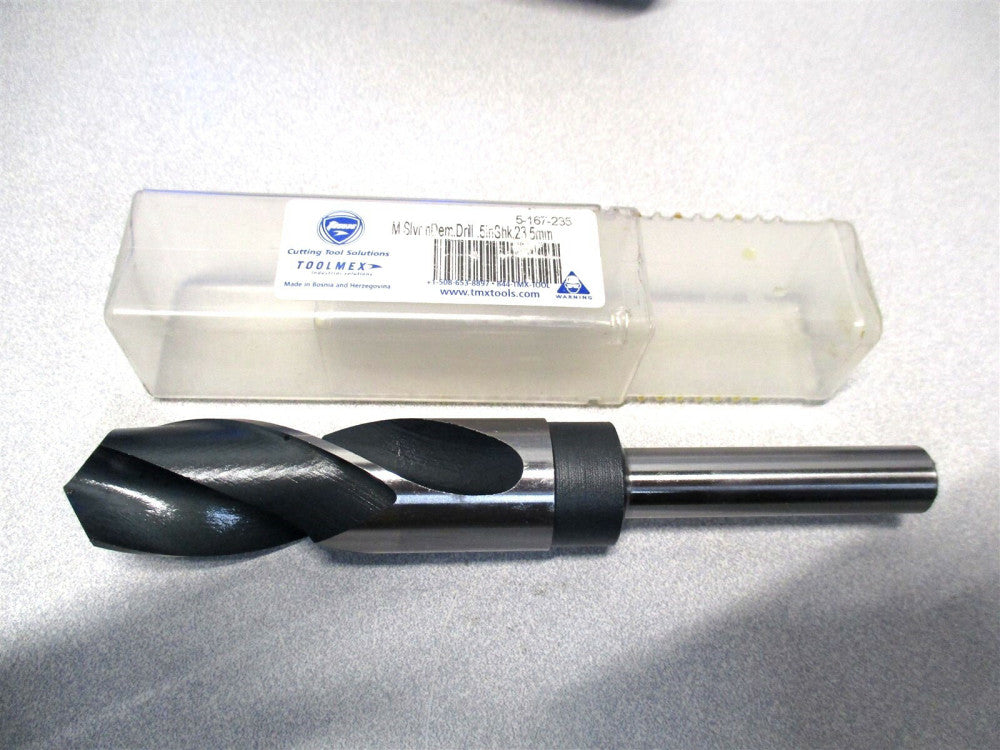 TMX (5-167-235) 23.5mm x 1/2 x 3 x 6 HSS Reduced Shank Silver & Deming Drill