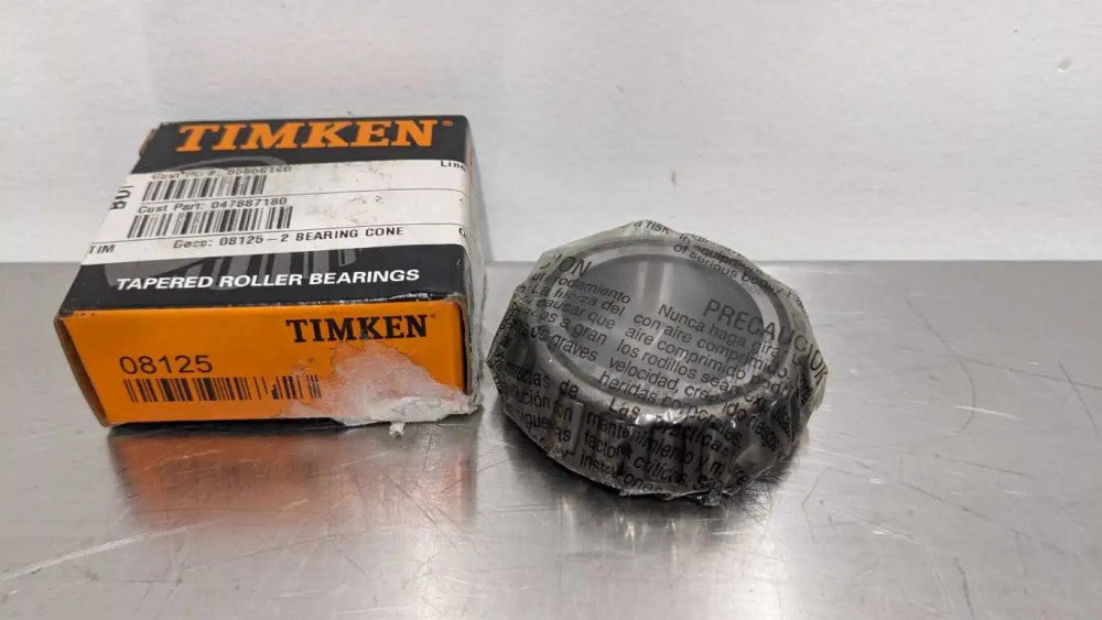 Timken 08125 Tapered Roller Bearing Single Cone 1 1/4" ID x 1.42" to 1.48" OD x
