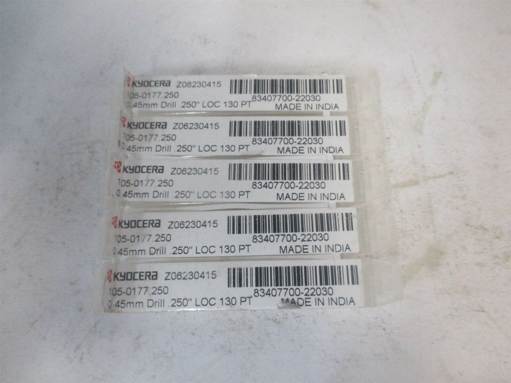 SGS (07137) 1/8 x 1/4 x 1-1/2 130° Regular Spiral Circuit Board Drill Bit- Qty 5
