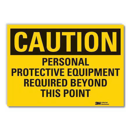 Lyle Lcu3-0440-Rd_14X10 Caution Sign,10 In. H,Vinyl