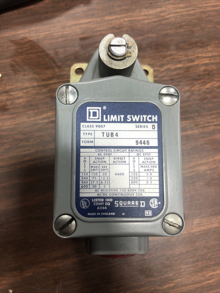 Telemecanique Sensors 9007Tub4 Severe Duty Limit Switch, No Lever, Rotary,