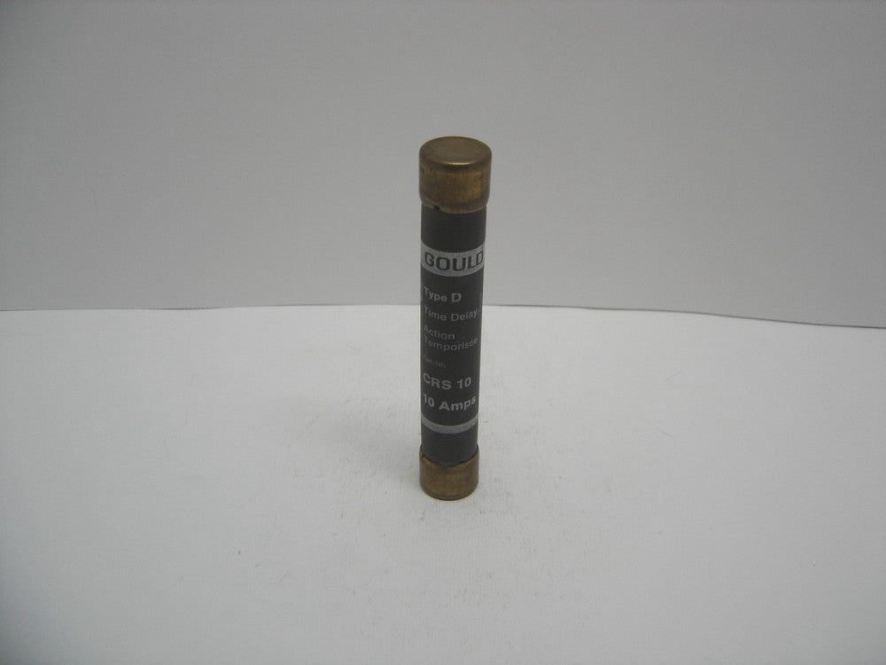 GOULD CRS 10 TIME DELAY FUSE TYPE D ACTION 10 AMPS