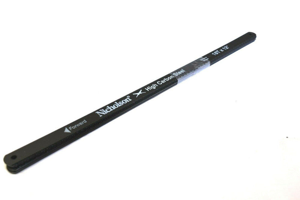 NICHOLSON HIGH CARBON STEEL HACKSAW BLADES 18T x 12"  (10 pak.) 