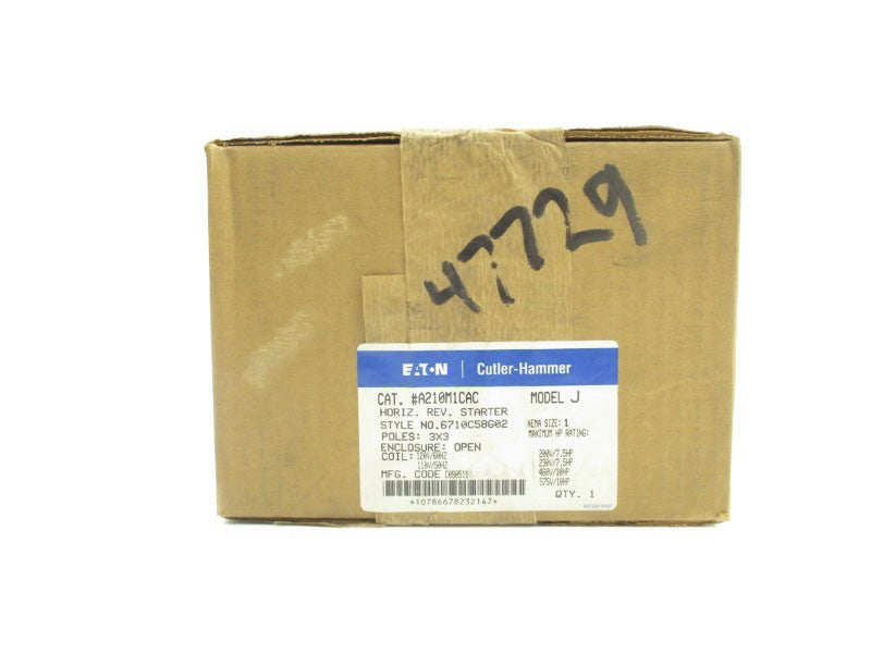 CUTLER HAMMER A210M1CAC 110/120V NSFS