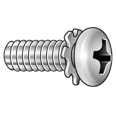 Zoro Select Mppjax03006-025P1 M3-0.50 X 3.85 Mm Phillips Pan Machine Screw,