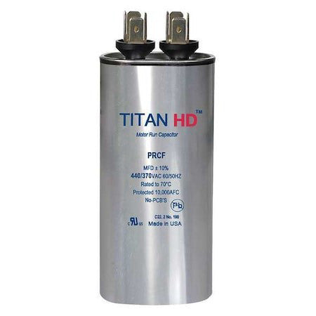 Titan Hd Prcf35a Motor Run Capacitor,35 Mfd,440V,Round