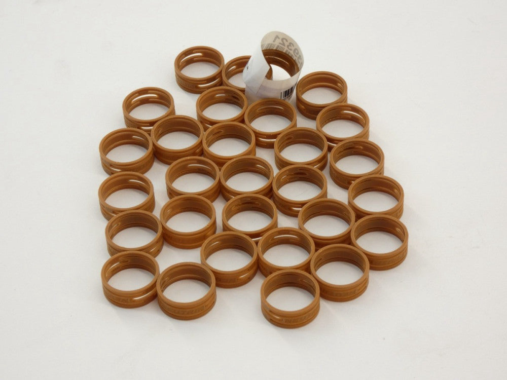 *Lot of 29* Neutrik XXR-1 Brown Color Coding XLR Cable Ring - NEW Surplus!