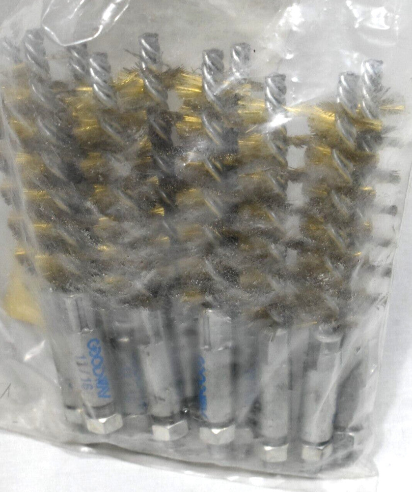 Goodway GTC-200B Tube Cleaning Brass Brush 11/16" (Pack of 10)