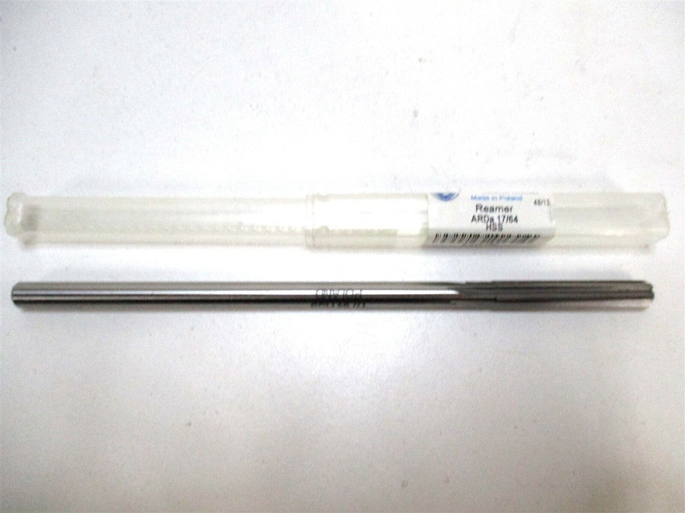 TMX (5-015-050) 17/64 x .2485 x 6 6-Flute 45° Chamfer RH HSS Chucking Reamer