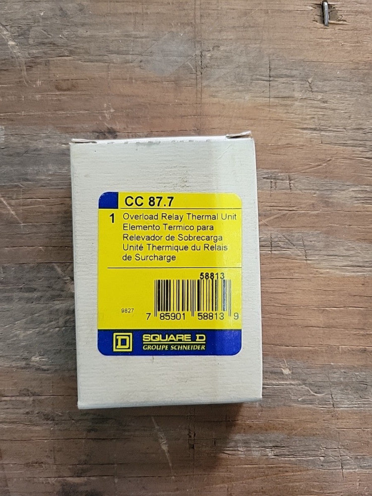 New Old Stock! Square D CC87.7 Overload Relay Thermal Unit