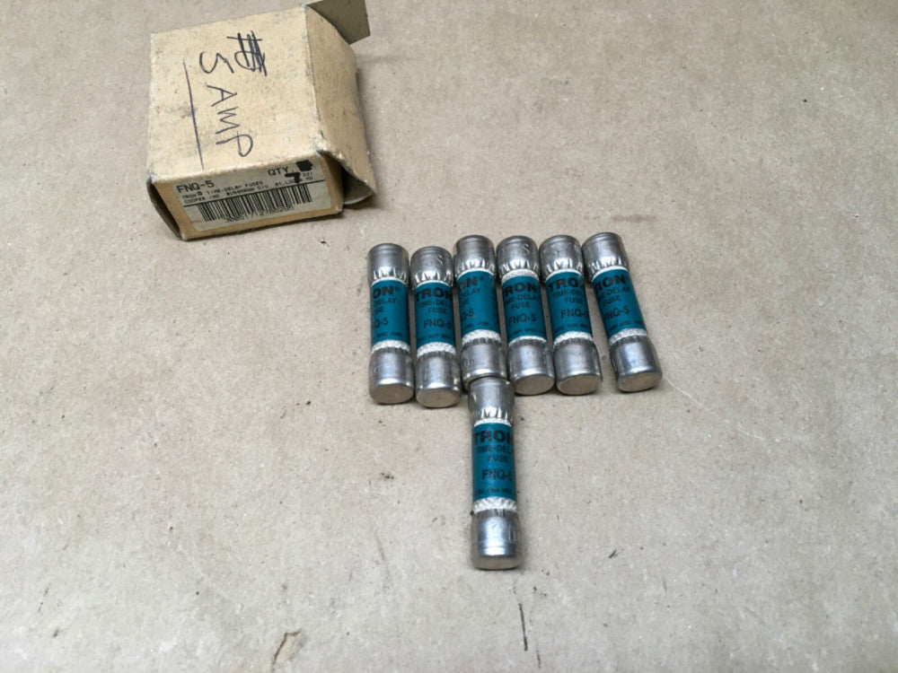BUSSMAN *Lot of 7* Tron Fuses FNQ-5 (KB)
