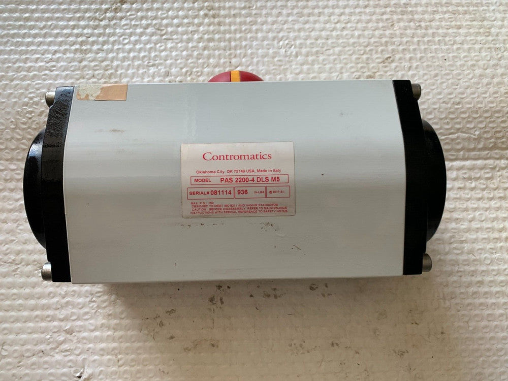 NEW NO BOX CONTROMATICS PNEUMATIC ACTUATOR PAS 2200-4 DLS M5