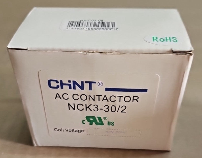 NEW Chint NCK3-30/2 AC Contactor  2Pole  24V  COIL  50/60Hz
