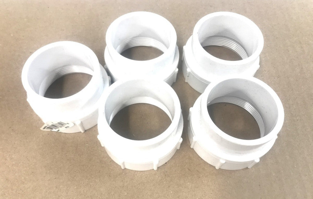 NIBCO PVC-I Fitting/Adapter 2" SPG X FIPT 4803-2 (93702) [Lot of 5] NOS