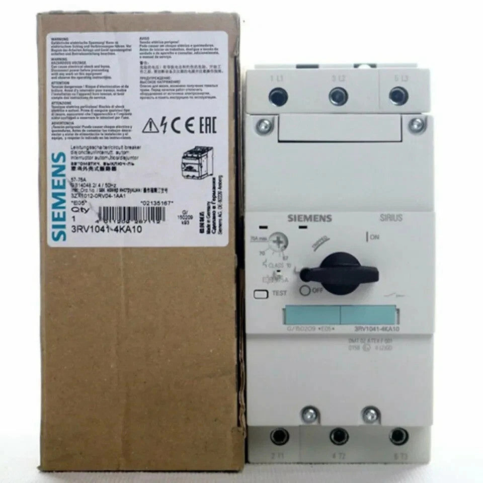 New Siemens 3RV1041-4KA10 Motor Circuit Breaker