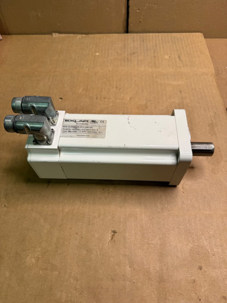 EXLAR SLG090-010-KIFS-AB8-268 SERVO MOTOR, 460-AMPS, 4000-RPM, USED! MAKE OFFER!