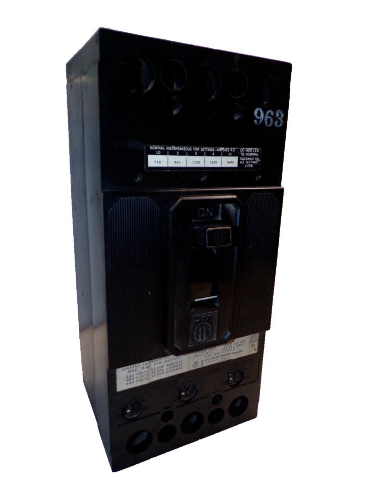 ITE 175 AMP 3 POLE CIRCUIT BREAKER  600 VAC / 250 VDC  FJ3-B175