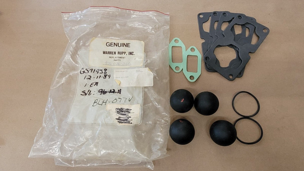 Warren Rupp 476-036-360 Diaphragm Pump Kit - minus diaphragms