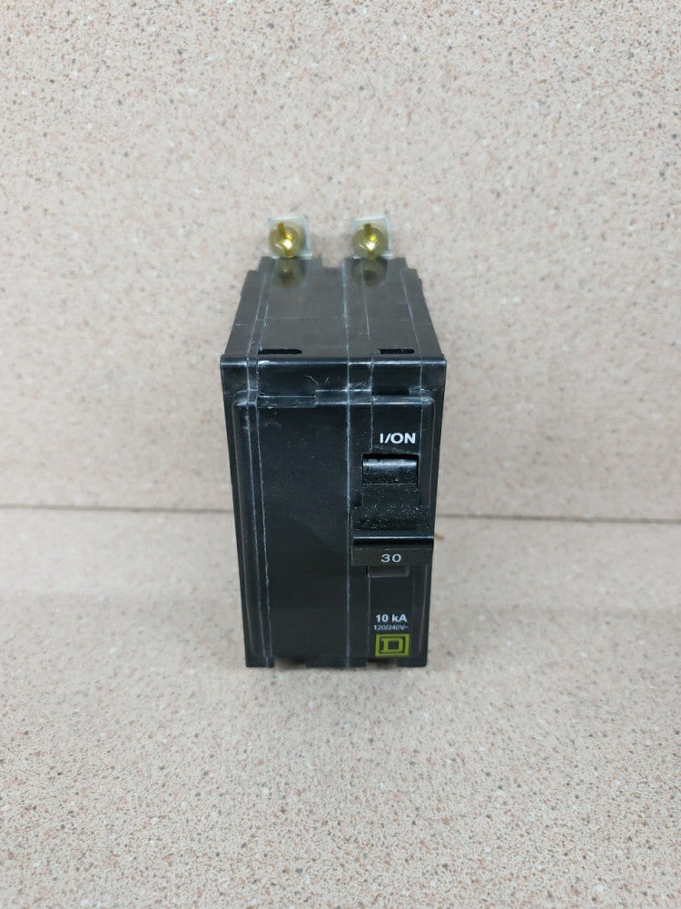 1) New Square D QOB230 2 Pole 30 Amp Circuit Breaker W#