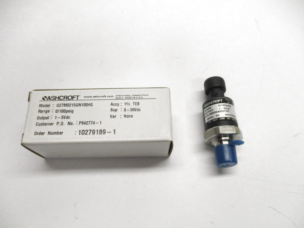 ASHCROFT G27M0215GN100#G NSMP