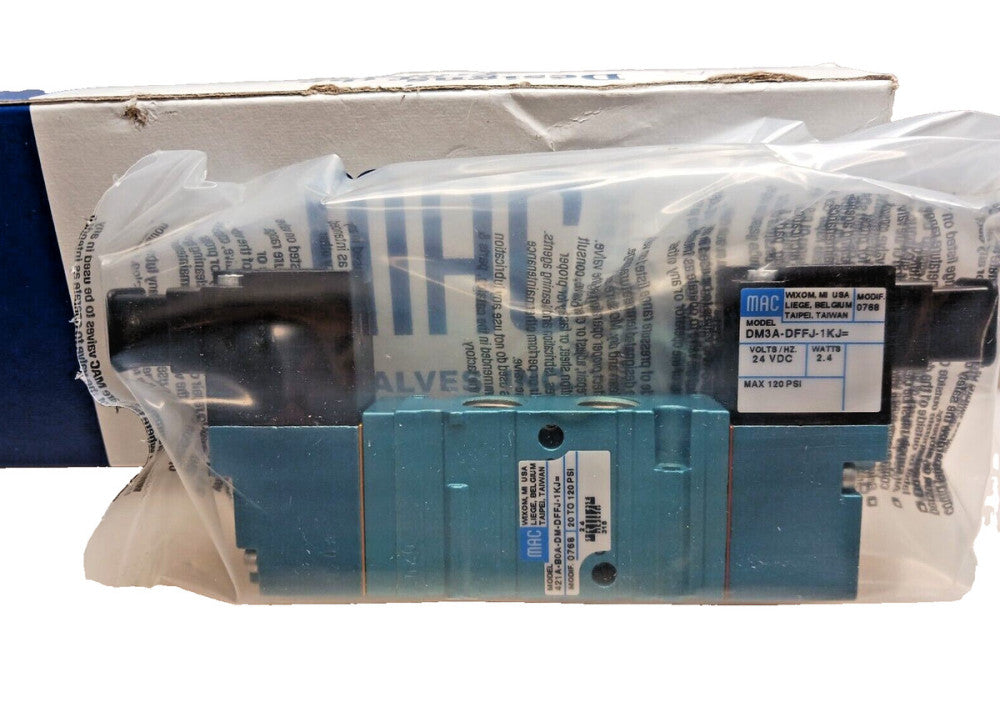 NEW MAC 421A-BOA-DM-DFFJ-1KJ SOLENOID AIR VALVE 24 VDC