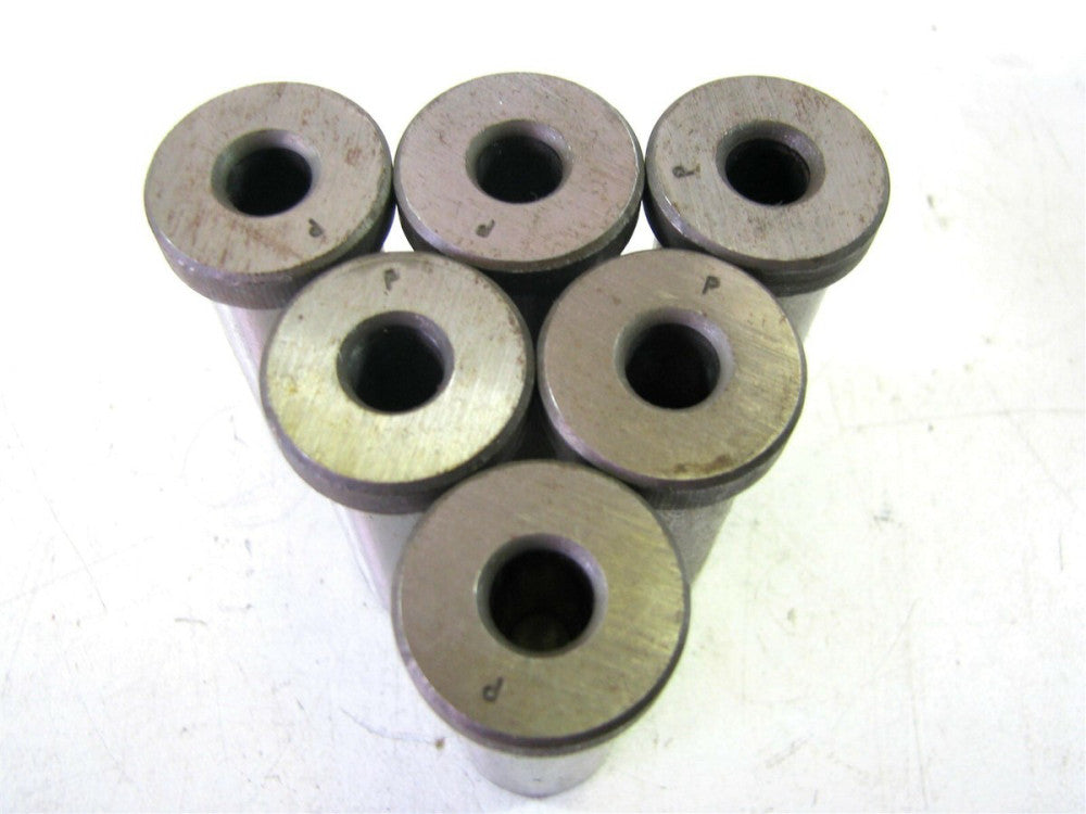 (H48-28) P P x 3/4 x 1-3/4" Head Press Drill Bushings NEW - Lot of 6 