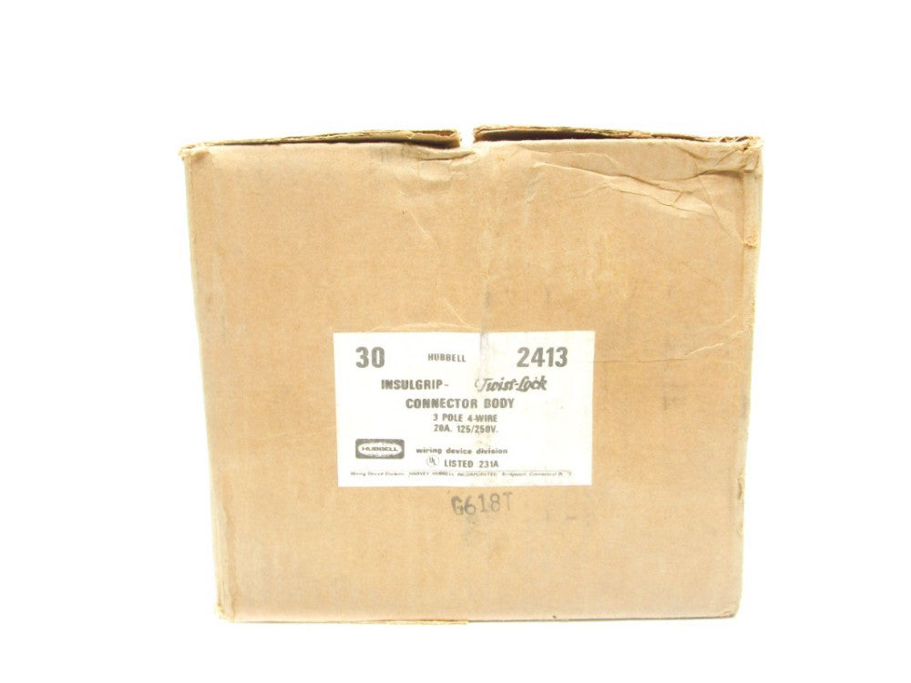 HUBBELL 2413 (PKG OF 30) 250V 20A NSFS