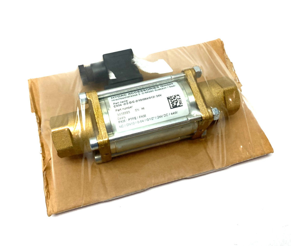 Hydac 3438885 Coaxial Valve Direct Acting 2/2 Way CX04-2/2-D/C-2/10/064/012/24V