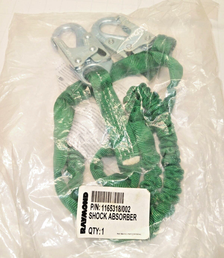 NEW BUCKYARD 6' SHOCK ABSORBER LANYARD 2 SNAPS 350LBS MAX  1165318/002