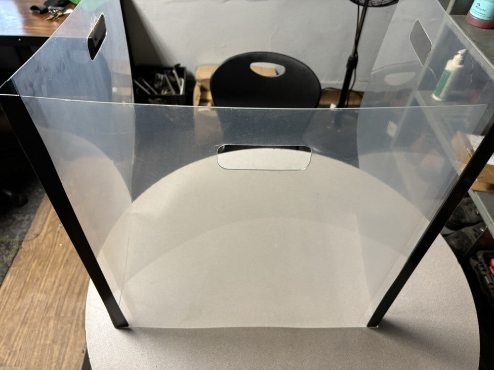 (3) Transparent Protective Table Shield & Desk Sneeze Guard 23" X 22.5" X 19"