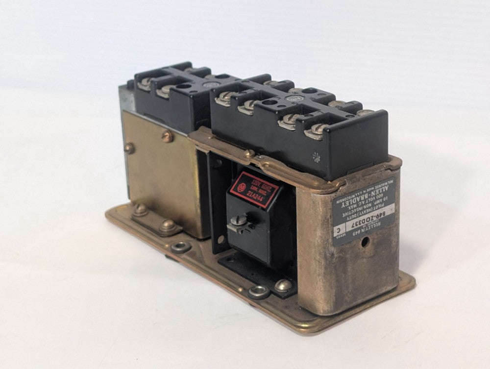 Allen Bradley 849-ZOD337 Pneumatic Timing Relay, Ser. C, 600VAC, 10A, Heavy Duty