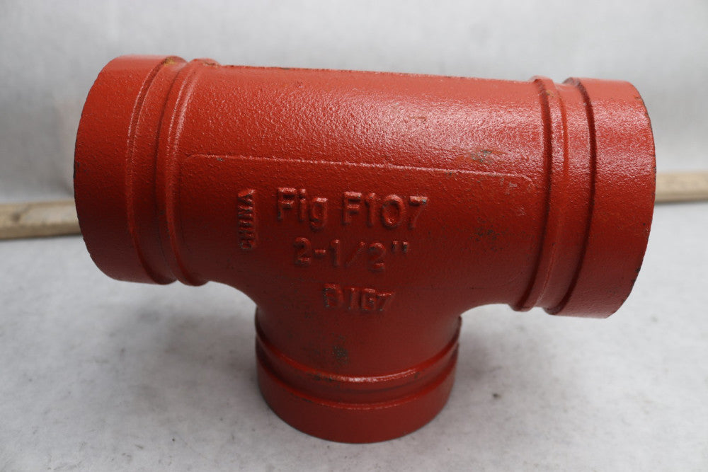 Gemlock G-Fire Grooved Pipe Tee 2-1/2" / 73.0 mm F107
