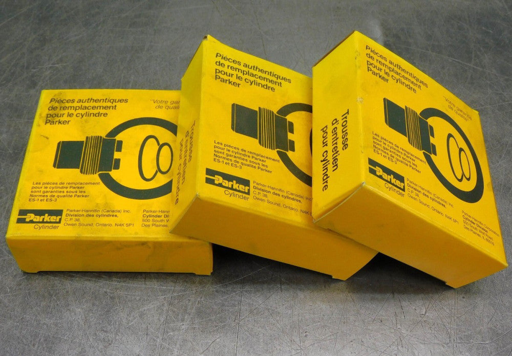 Parker PK252HLLP5 Polypack Piston Seal Kit Lot of Three (3)