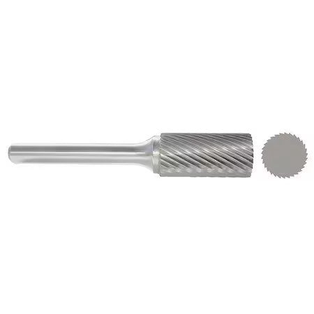 Zoro Select 310-001005D Carbide Bur,Cylinder,1/8 In,1/4 Shank