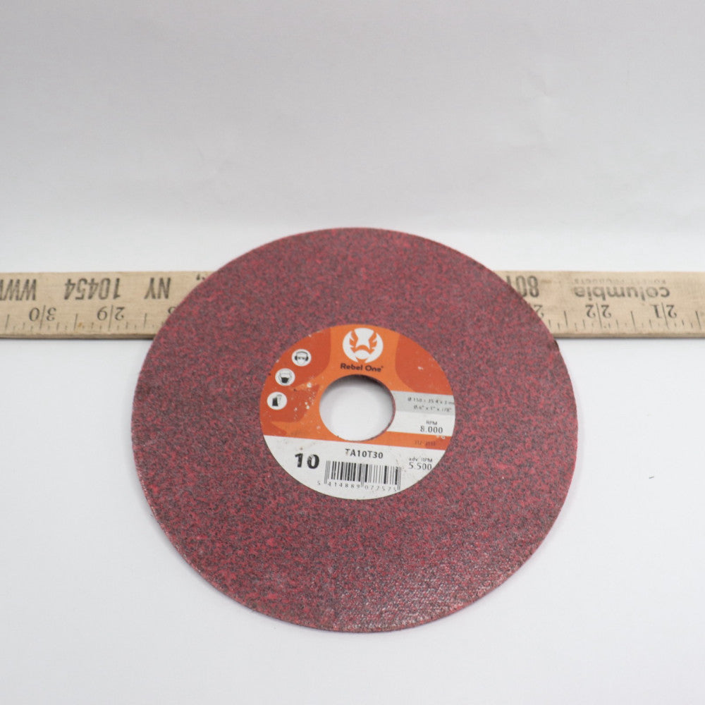 Rebel One Unitized Wheel 6" x 1" x 1/8" TA10T30