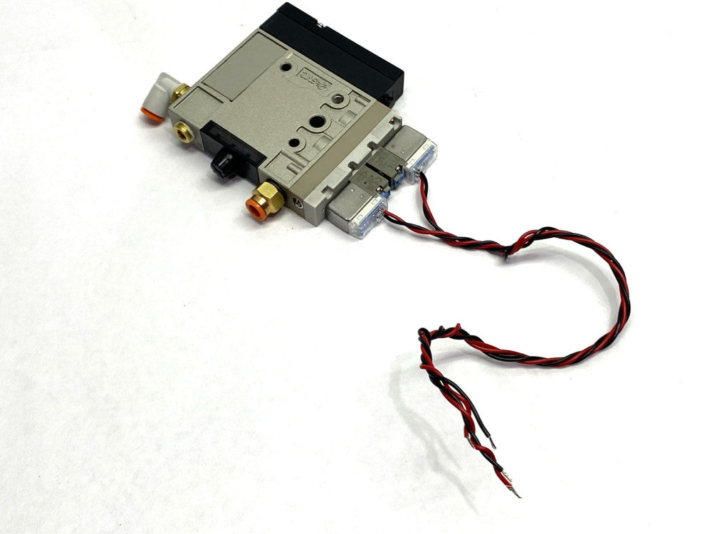 SMC ZM131HT-K5L-E55L Vacuum Generator Nozzle 24VDC w/ 2x V114-5G Solenoid Valves