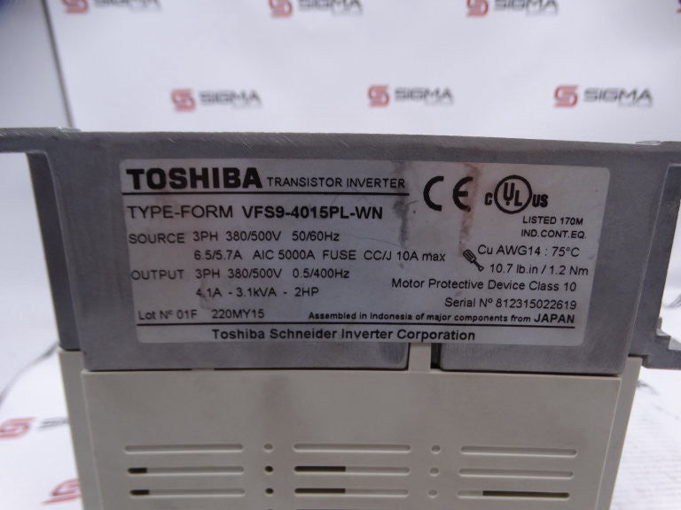 TOSHIBA VFS9-4015PL-WN DRIVE