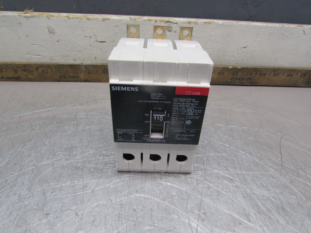 SIEMENS LGB3B110, CIRCUIT BREAKER,   3P /110AMP /600V  GOOD TAKEOUT! MAKE OFFER!