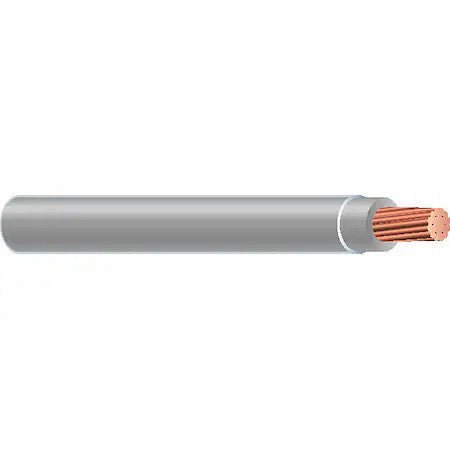 Southwire 27031401 Tffn Building Wire, Copper, 18 Awg, 1C, Gray, Stranded, 500