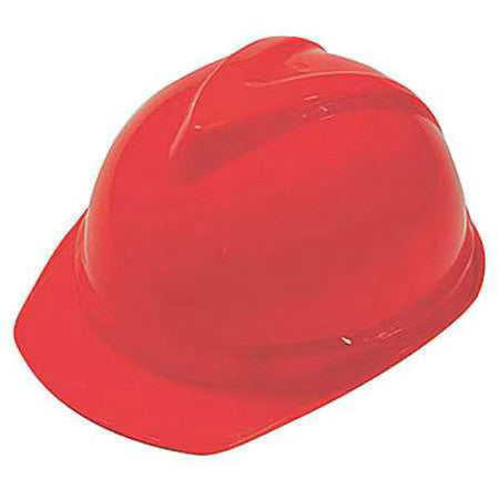 Msa Safety 10034035 Hard Hat, V-Gard 500, Polyethylene, 6 Point Ratchet, Type