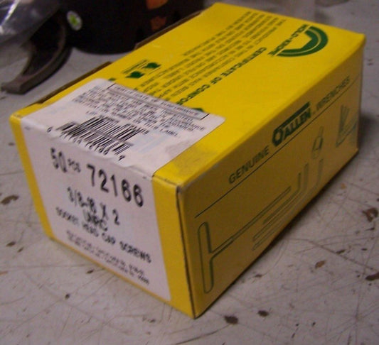 (50) NEW ALLEN 72166 SOCKET HEAD CAP SCREWS 3/8-16 X 2 50 PIECES