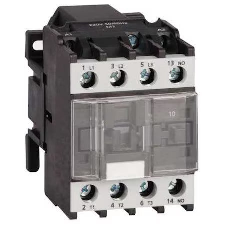 Dayton 6Eav3 Iec Magnetic Contactor, 3 Poles, 120 V Ac, 12 A, Reversing: No