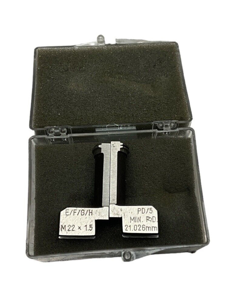 JOHNSON GAGE  M22 x 1.5  21.026  PD/5   Thread Gage / Comparator Segments
